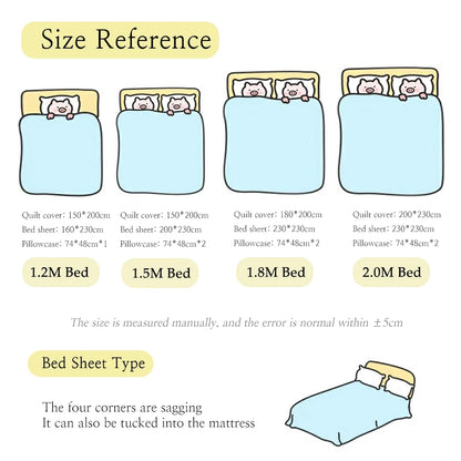 YanYangTian Lace bedding 4-piece set Bed sheet quilt cover pillowcase linen for family kids bedroom living room bedding set 4pcs