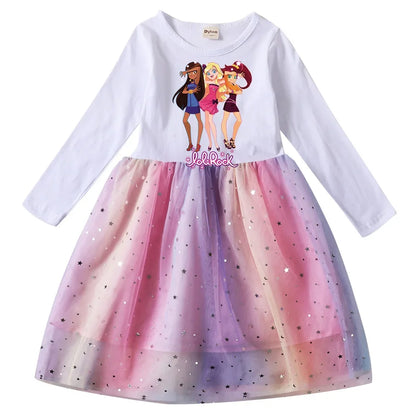 Rock Loli Girls Dresses LoliRock Clothes Winter Long Sleeve Princess Dress Children Christmas Birthday Party Costumes for Kids