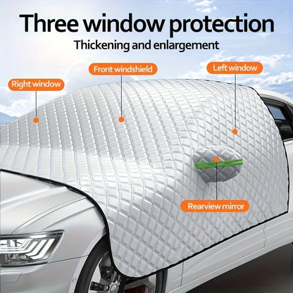 Car Front Windshield Snow Windproof Sunshade Cover For Car SUV Summer/Winter Quality Ultra Thick Protective Windscreen Cover