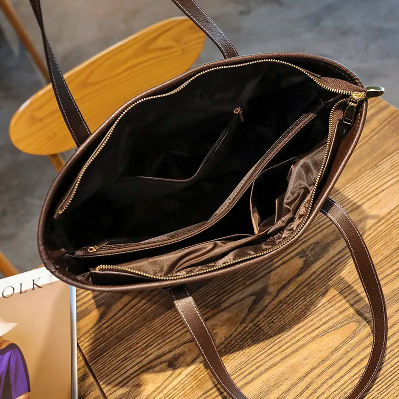 Sacs à bandoulière en cuir pour femmes, fourre-tout de luxe à la mode, grand Shopping de styliste à carreaux, voyage fête, sacs à main pour ordinateur portable, nouvelle collection 2023