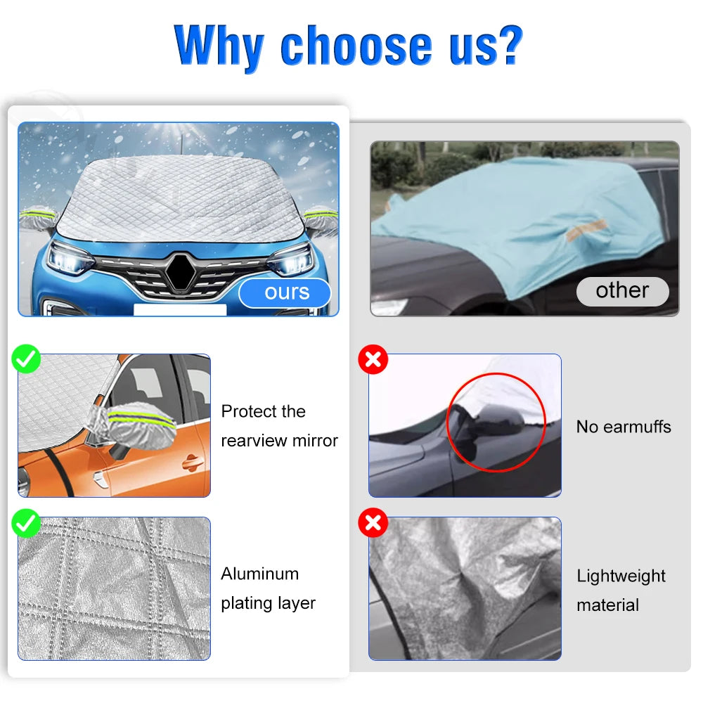 for Toyota RAV4 2018 2019 2020 2021 2022 2023 Car Windshield Snow Sun Shade Automobile Magnetic Cover Front Windscreen Cover