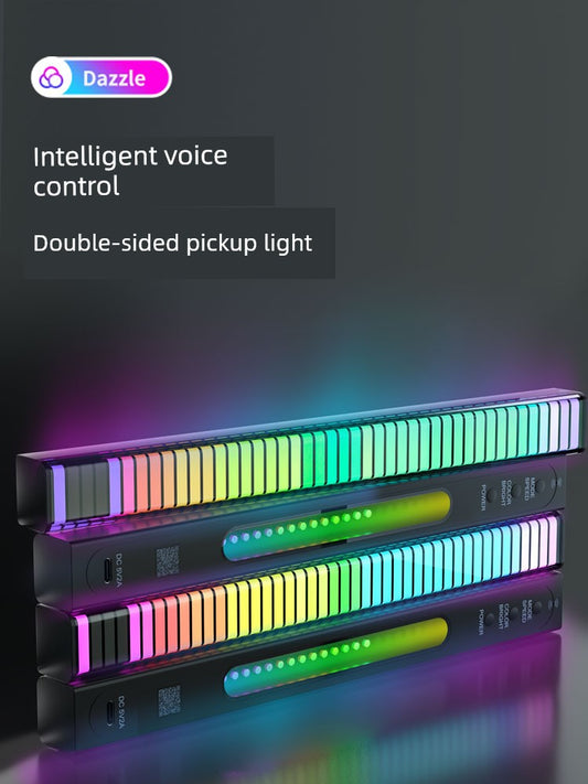 Voice-Controlled Car Music Colorful E-Sports Room Ambience Light