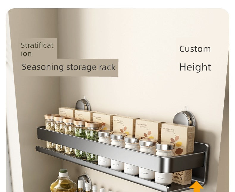 Punch-Free Suction Rack Wall-Mounted For Home Kitchen