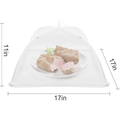 Foldable Food Mesh Cover Fly Anti Mosquito Pop-Up Food Cover Umbrella Meal Vegetable Fruit Breathable Cover Kitchen Accessories.