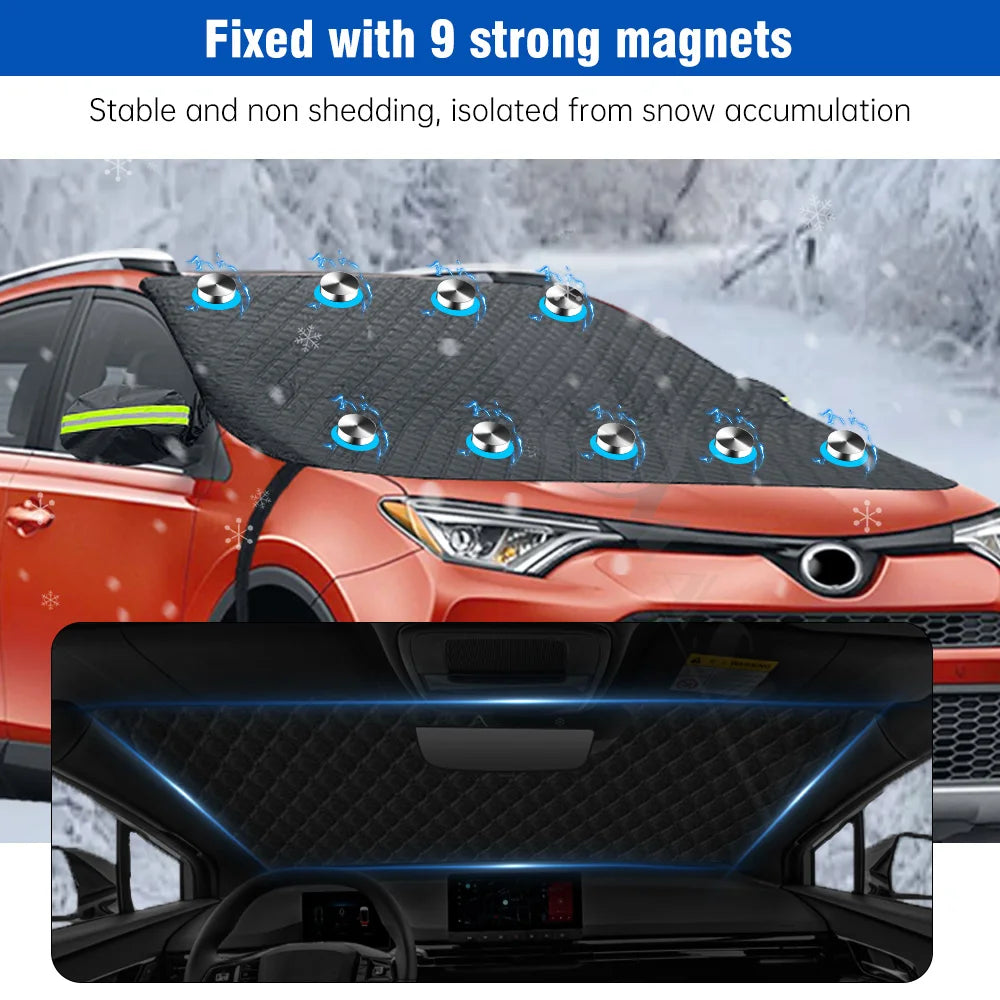 for Toyota RAV4 2018 2019 2020 2021 2022 2023 Car Windshield Snow Sun Shade Automobile Magnetic Cover Front Windscreen Cover