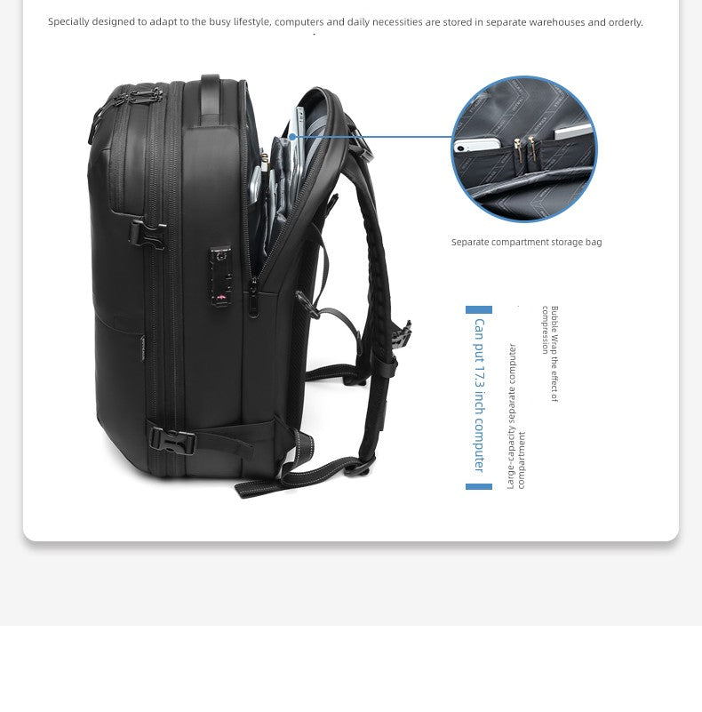 Backpack Compression Business Trip 17-Inch Men's Backpack