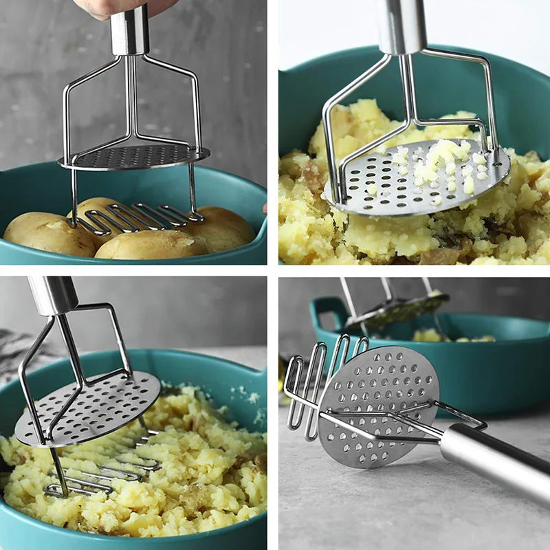 WALFOS Cooking Tools Stainless Steel Potato Ricer Masher Kitchen Accessories Metal Potato Press Vegetable Juicer Press Maker