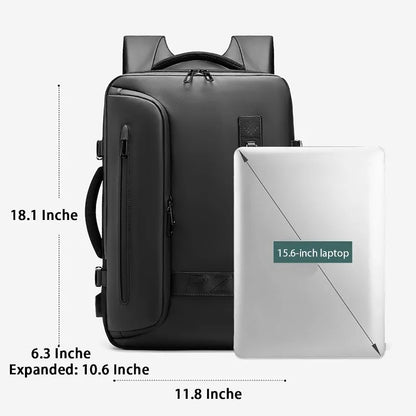 Multifunctional Air Bag Backpack for Men Large Capacity Vacuum Storage Business Travel Bag Oxford Cloth Waterproof Backpack