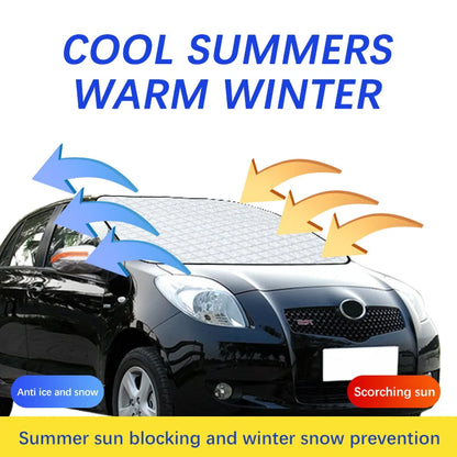 Magnetic Car Windshield Snow Cover Winter Ice-Frost Guard Sun Shade Protector For Toyota Yaris 2014-2022 Exterior Accessories