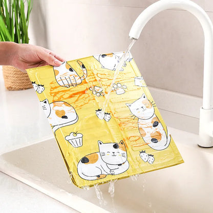 Kitchen Printing Gas Stove Oil Baffle Plate Cooking Protective Screen Heat Insulation And Splash Oil-proof Aluminum Foil Baffle