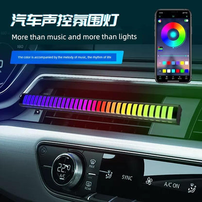 LED Voice Control Car Audio Intelligent Ambience Light