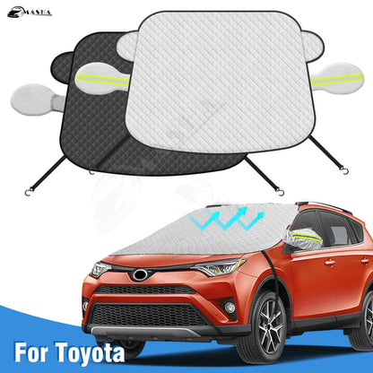 for Toyota RAV4 2018 2019 2020 2021 2022 2023 Car Windshield Snow Sun Shade Automobile Magnetic Cover Front Windscreen Cover