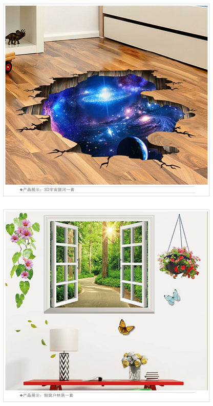 3D Wall Stickers Stylish Creative Decorations Dormitory Bedroom Background Wall Artificial Mural and Wallpaper Self-Adhesive