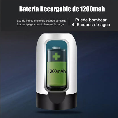 Distributeur d'eau pour carafes et bouteilles, pompe à eau avec chargement USB avec robinet, avec adaptateur de deux tailles pour bouteille