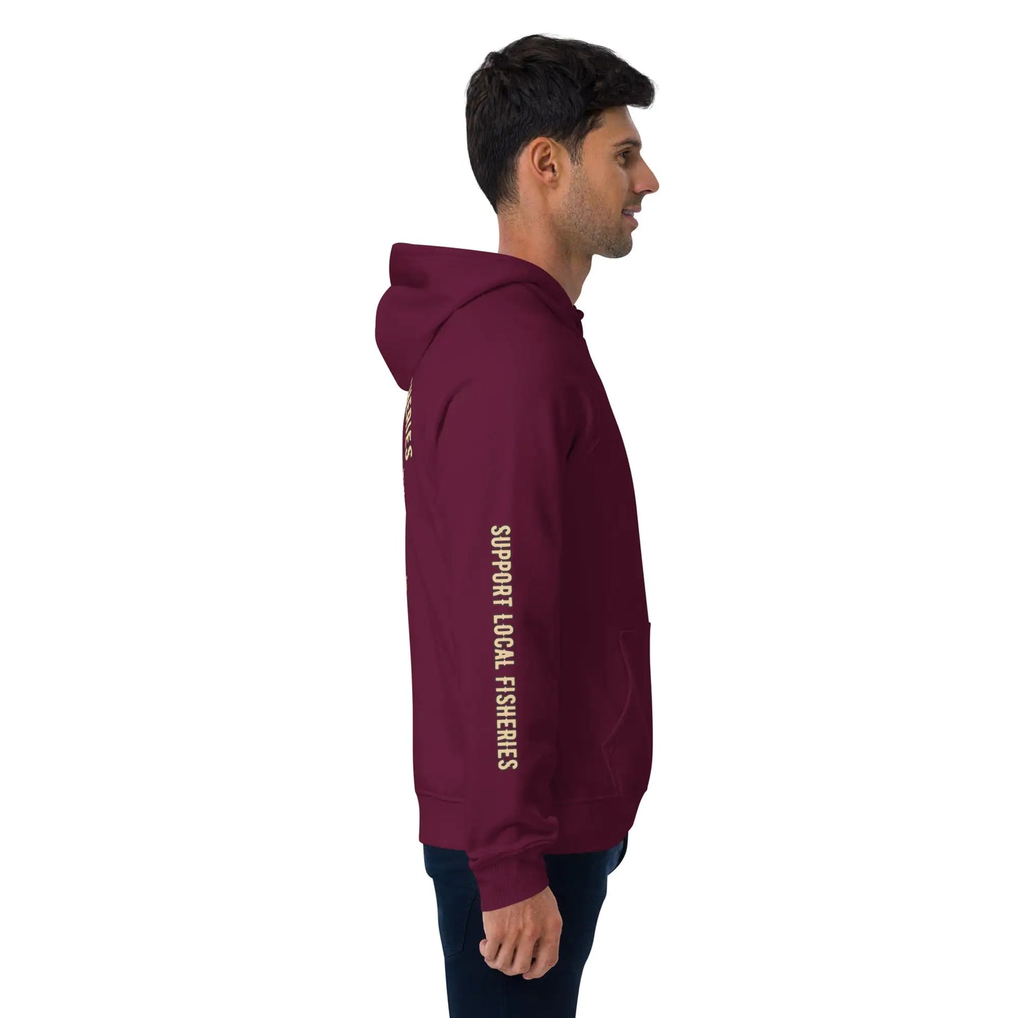 Men's Support Local Fisheries Tuna Eco Raglan Hoodie