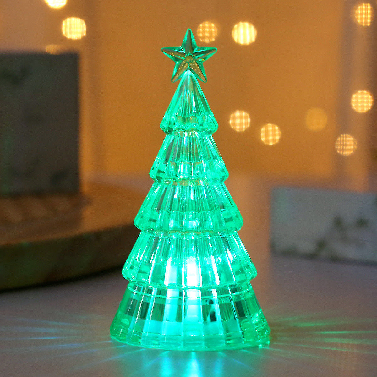 Christmas Decoration Light-emitting Christmas Tree Crystal Small Night Lamp