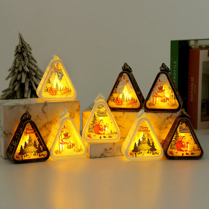 Christmas Decorations Retro Electric Candle Lamp Luminous Ornaments