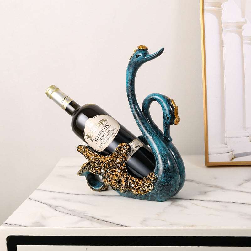 Light Luxury Swan Wine Rack High-end Creative Handicraft Ornaments