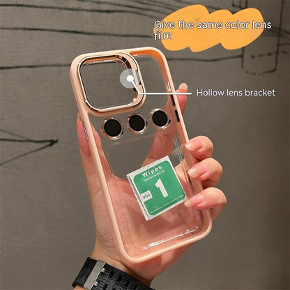 Metal Hollow Lens Bracket Phone Case