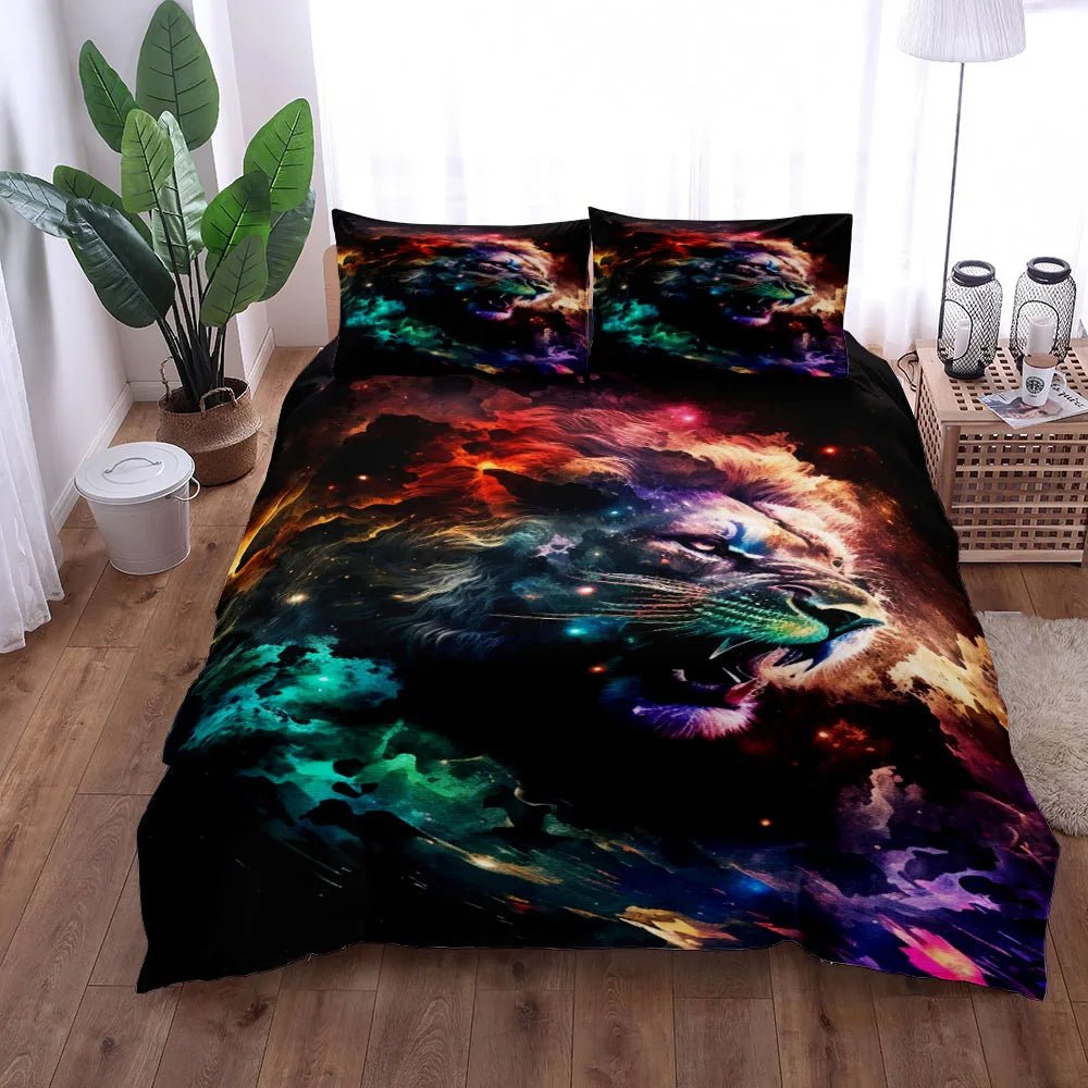 Abstract Space Nebula Duvet Cover Set UK Single Double Queen King US Twin Full King Size Bed Linen Set - Jaazi Intl