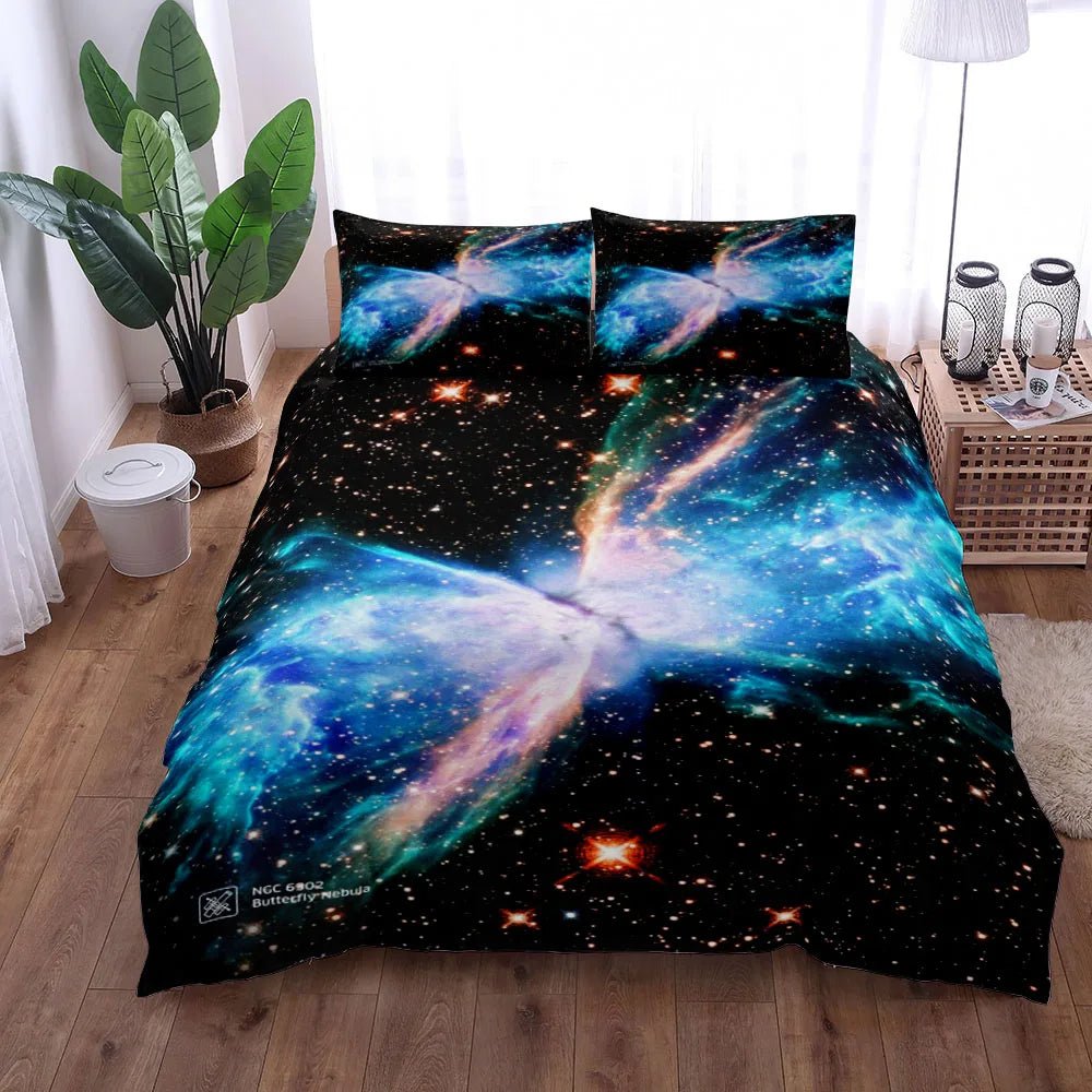 Abstract Space Nebula Duvet Cover Set UK Single Double Queen King US Twin Full King Size Bed Linen Set - Jaazi Intl