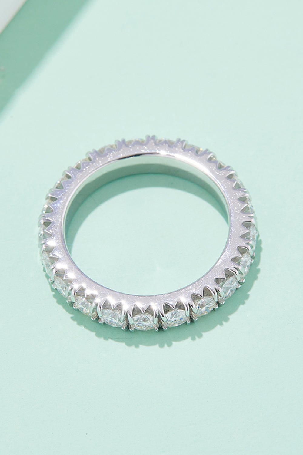 Adored 2.3 Carat Moissanite 925 Sterling Silver Eternity Ring - Jaazi Intl