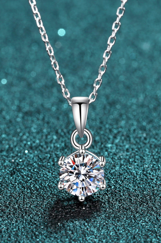 Adored Get What You Need Moissanite Pendant Necklace - Jaazi Intl