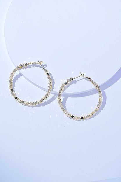 Alloy Hoop Earrings - Jaazi Intl