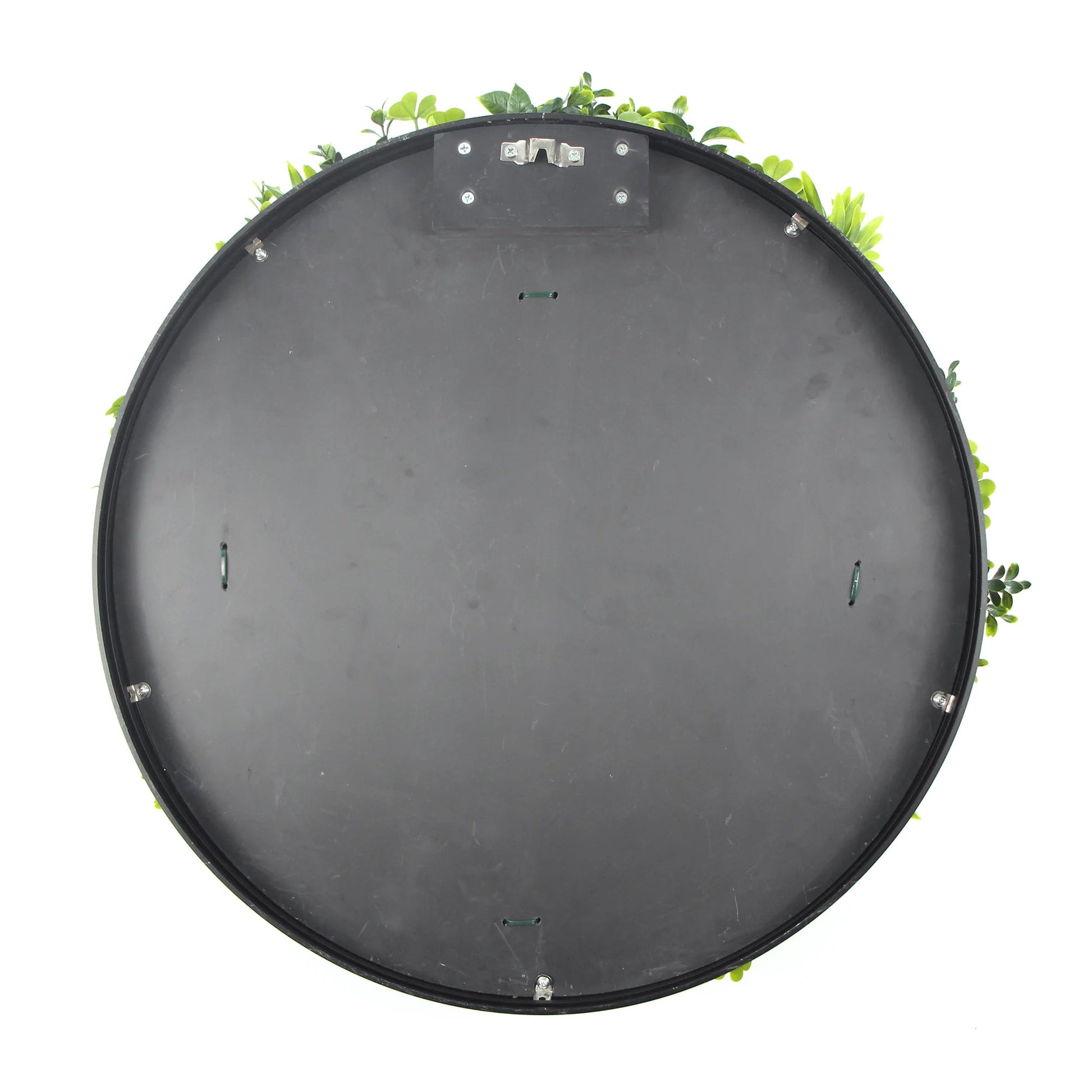 Artificial Green Wall Disc 30" Black Frame UV Resistant - Jaazi Intl