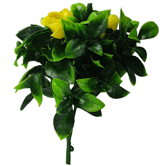 Artificial Yellow Bougainvillea Flower Stem 12" - Jaazi Intl