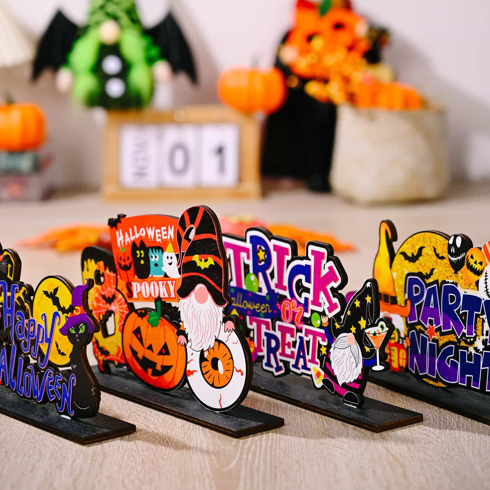 Assorted 2 - Piece Halloween Element Ornaments - Jaazi International