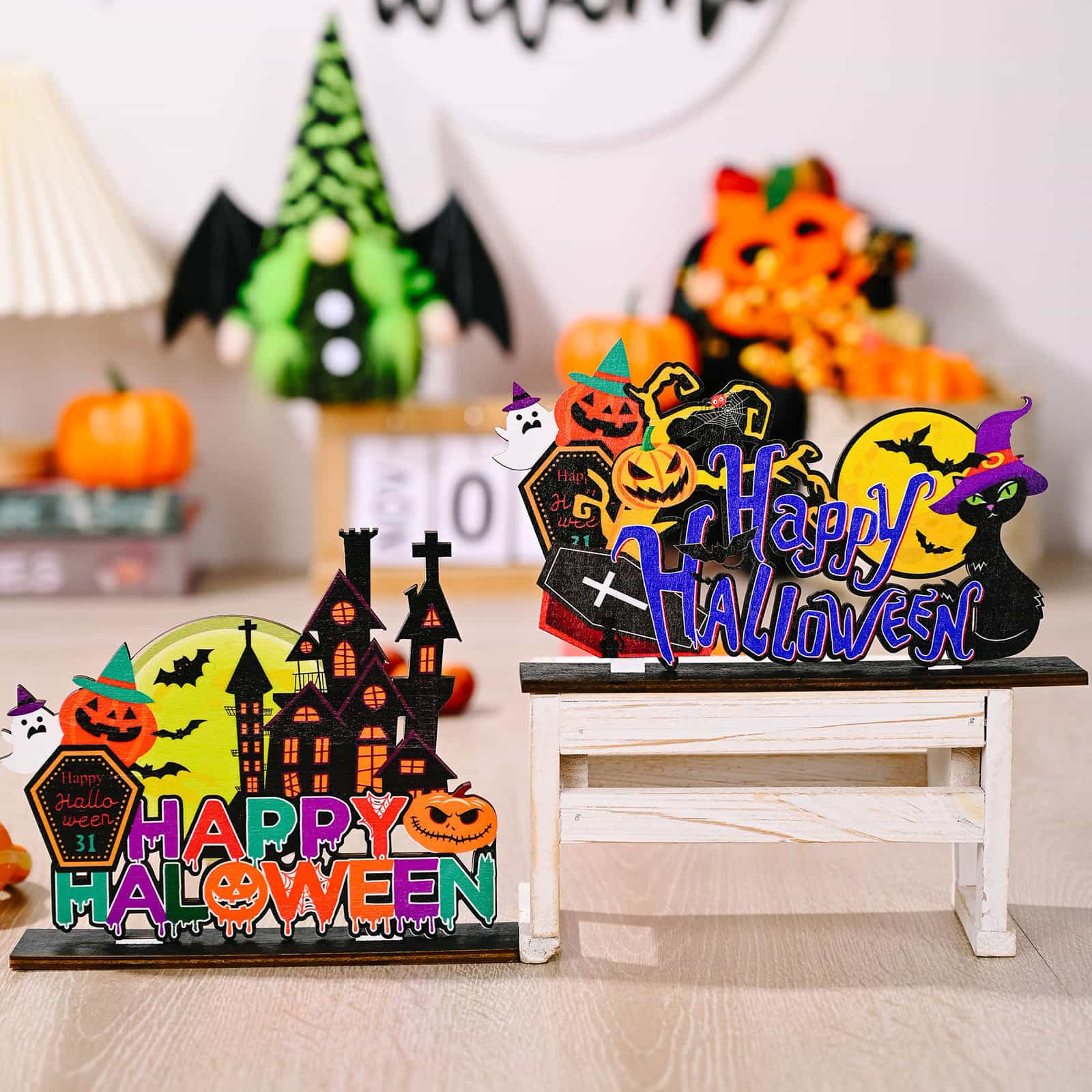 Assorted 2 - Piece Halloween Element Ornaments - Jaazi International