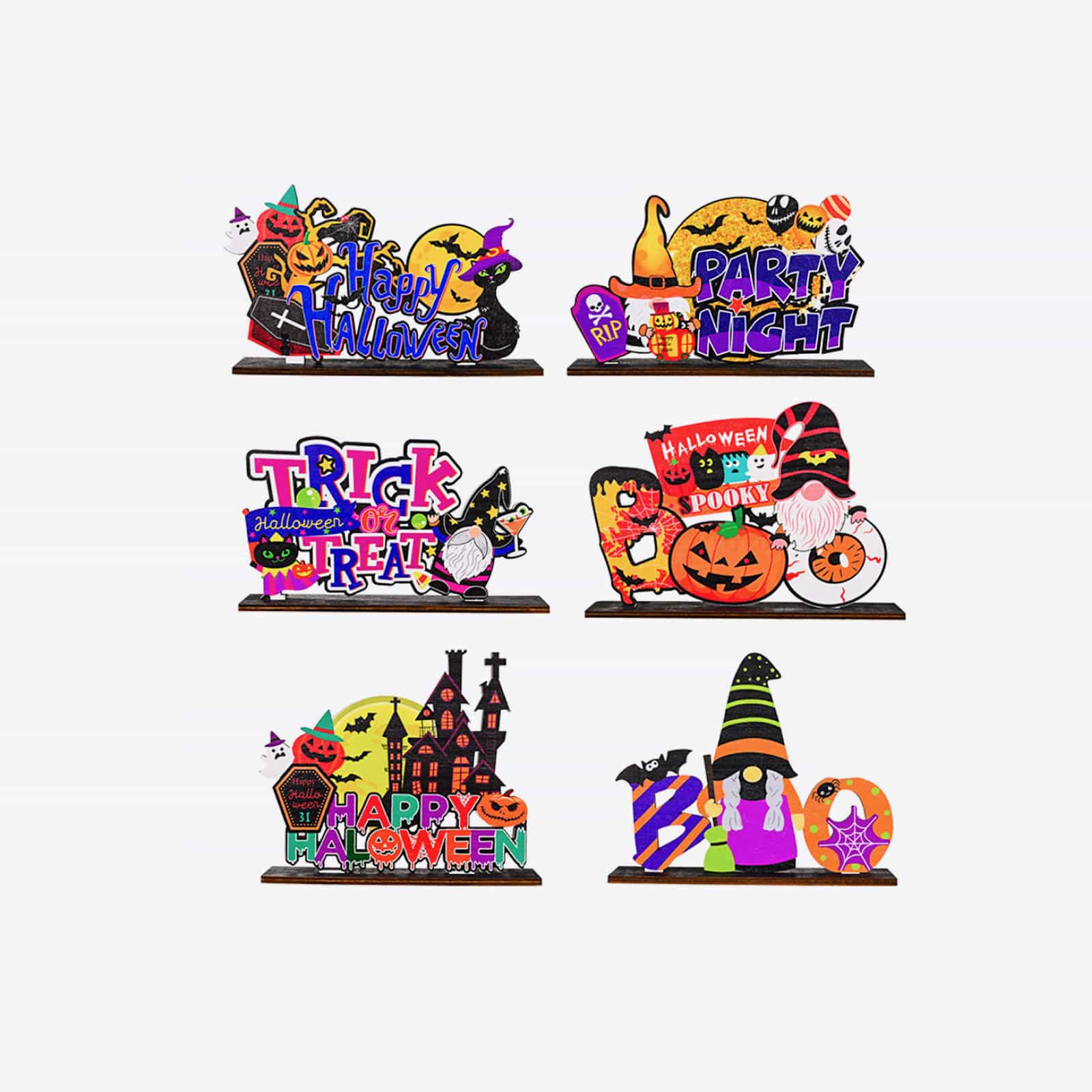 Assorted 2 - Piece Halloween Element Ornaments - Jaazi International