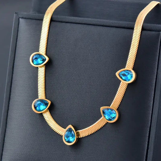 Azure necklace - Jaazi Intl