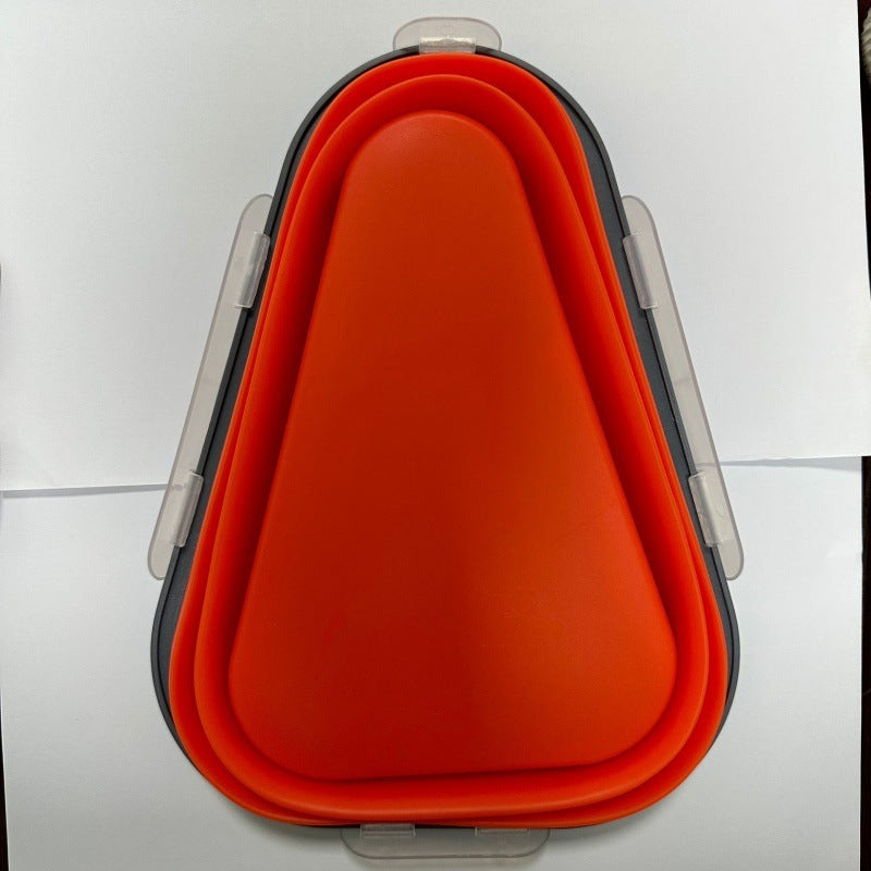 Silicone Folding Pizza Crisper Can Be The Same And Practical