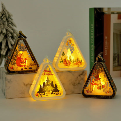 Christmas Decorations Retro Electric Candle Lamp Luminous Ornaments