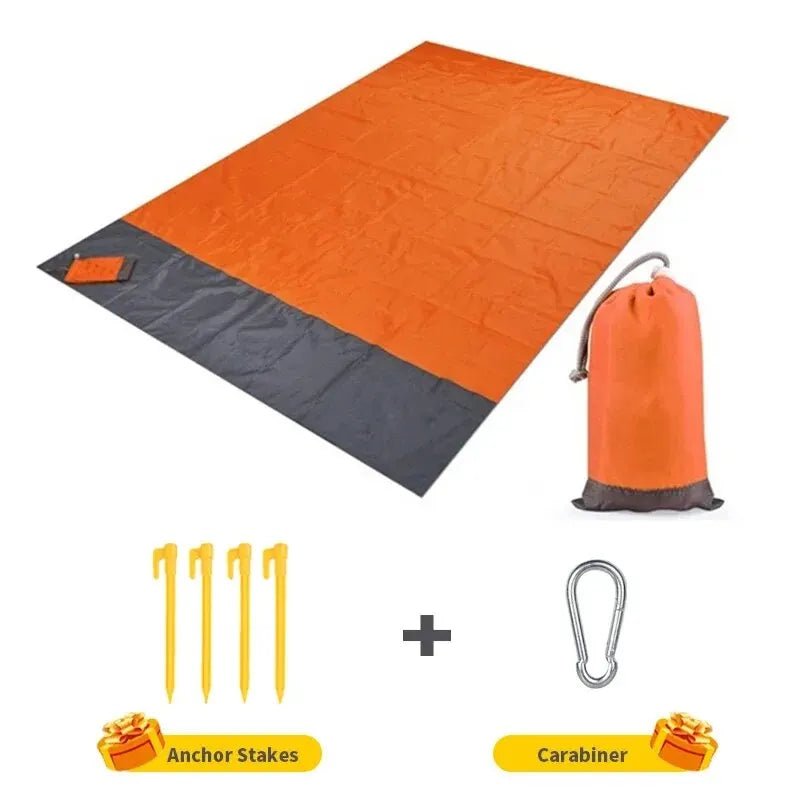 Beach Blanket Sandproof 200 X 140cm Waterproof Beach Mat Lightweight Picnic Blanket for Travel Hiking Sports - Jaazi Intl