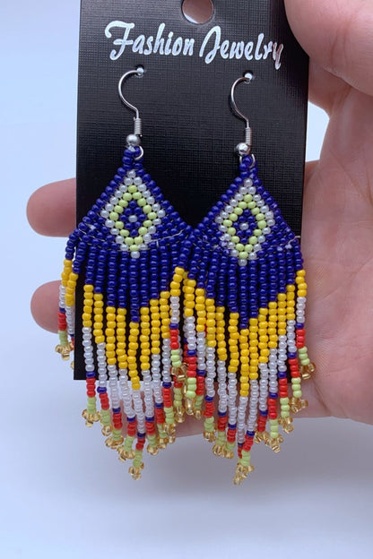 Beaded Dangle Earrings - Jaazi International