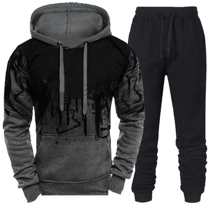 Set aus Trainingsanzug, Kapuzenpullover und Hose