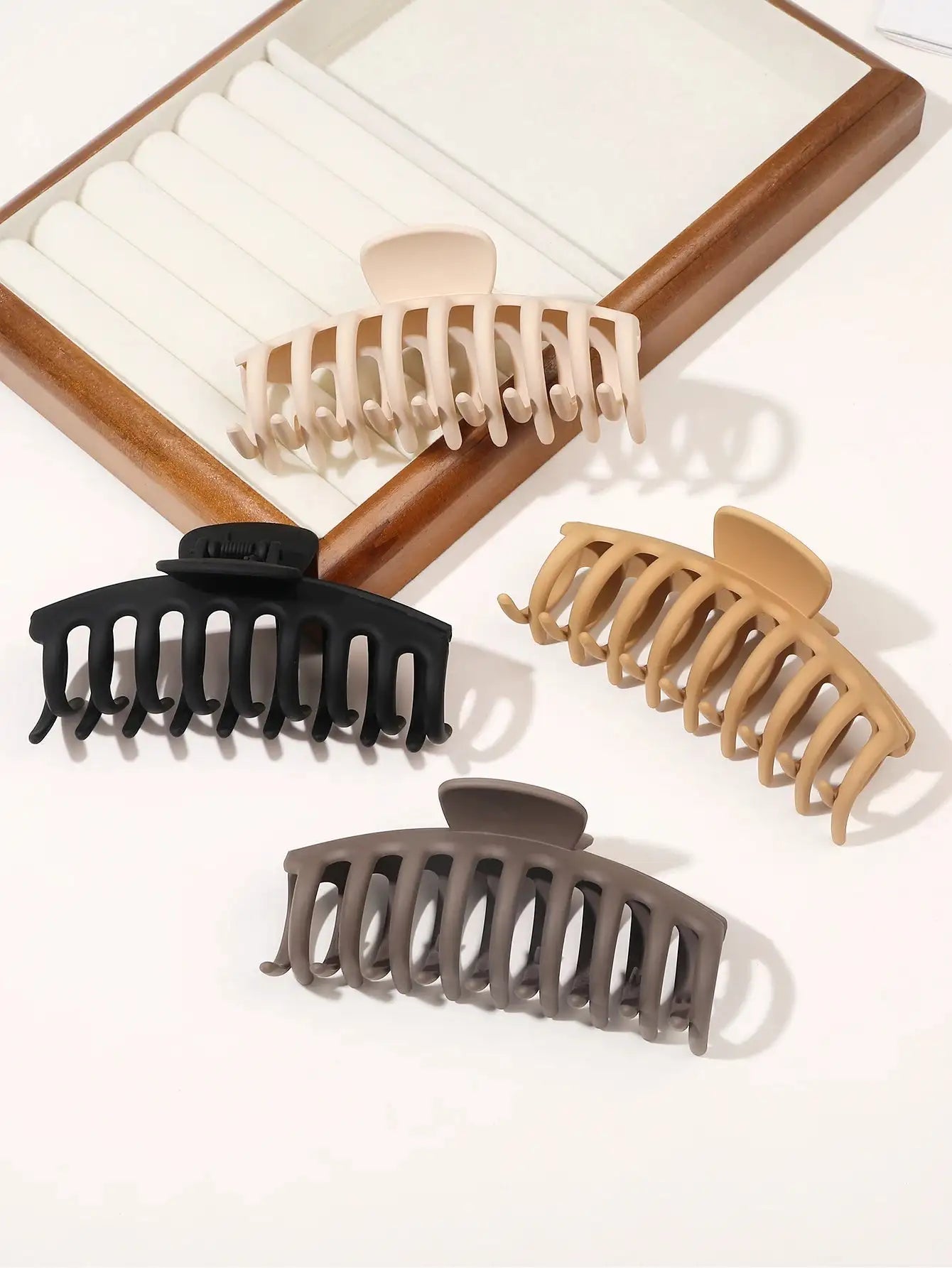 Big Matte Hair Clips - Jaazi Intl