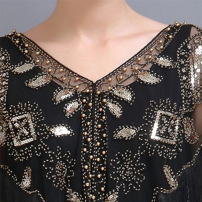 Bling Tassels Blouse Shirt Sexy Women Summer Sequin Casual Tops Camiseta Mujer Poncho Shirt Blusas Pullover Party Club Clothing - Jaazi Intl