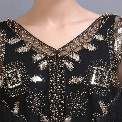 Bling Tassels Blouse Shirt Sexy Women Summer Sequin Casual Tops Camiseta Mujer Poncho Shirt Blusas Pullover Party Club Clothing - Jaazi Intl