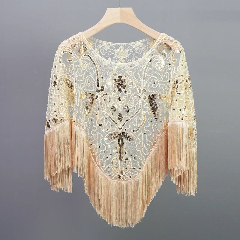 Bling Tassels Blouse Shirt Sexy Women Summer Sequin Casual Tops Camiseta Mujer Poncho Shirt Blusas Pullover Party Club Clothing - Jaazi Intl