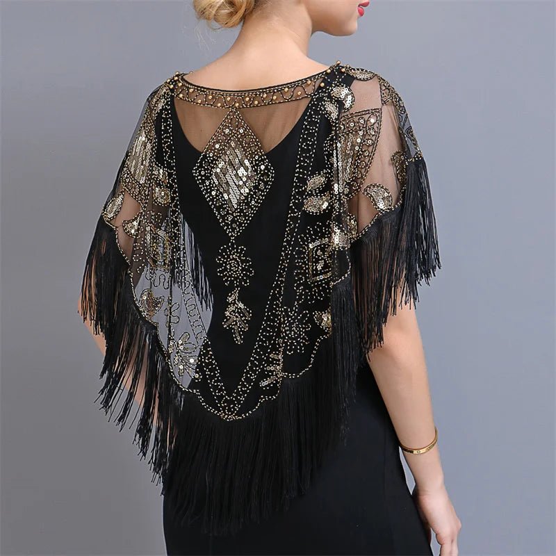 Bling Tassels Blouse Shirt Sexy Women Summer Sequin Casual Tops Camiseta Mujer Poncho Shirt Blusas Pullover Party Club Clothing - Jaazi Intl