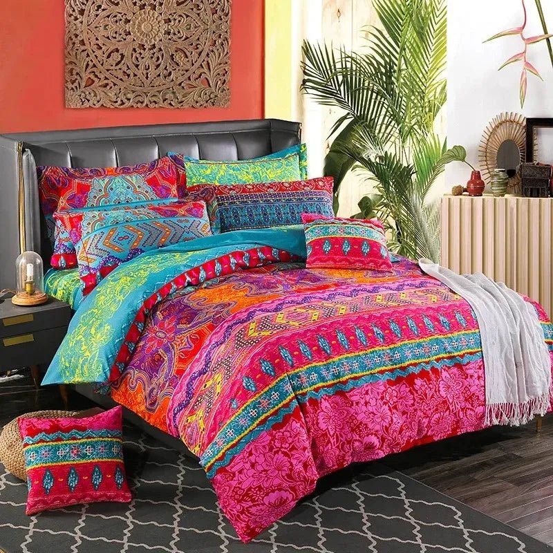 Bohemian Style Duvet Cover Sets Single/Twin/Queen/King Size - Jaazi Intl