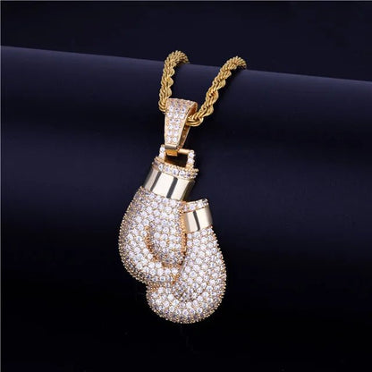 Boxing Gloves Pendant Necklace - Jaazi Intl