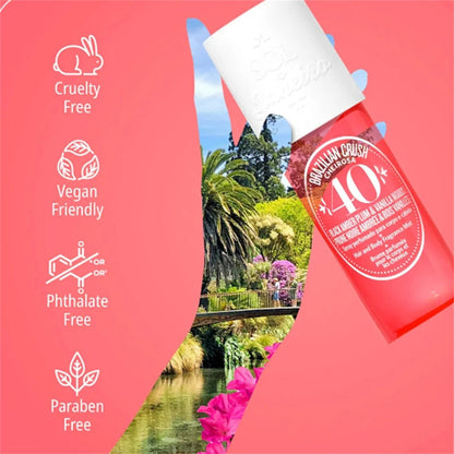 Brazilian Crush Cheirosa Fragrance Mist Fruity Body Spray Perfume Long Lasting Fragrance Spray Scent Moisturize - Jaazi Intl