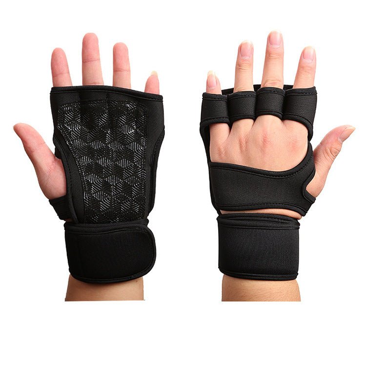 Breathable Fingerless Weightlifting Fitness Sports Gloves - Jaazi Intl