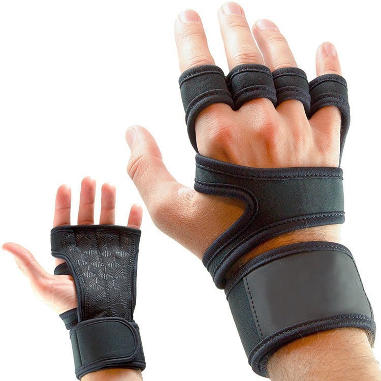 Breathable Fingerless Weightlifting Fitness Sports Gloves - Jaazi Intl