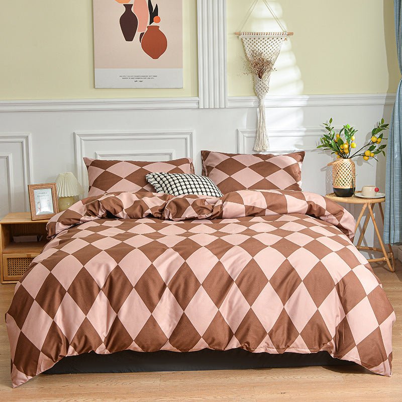 Brushed Single Duvet Cover Student Dormitory Quilt Cover Bedding - Jaazi Intl